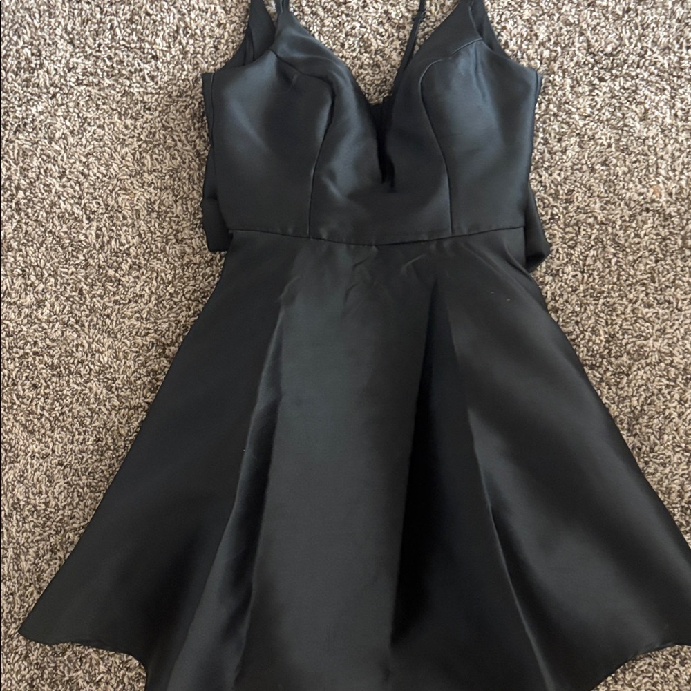 Trixxi Elegant Black Mini Dress